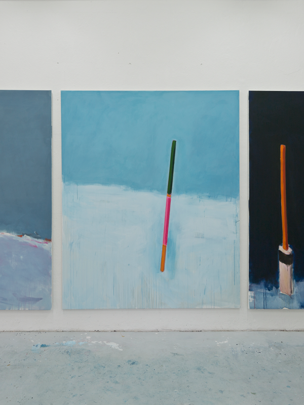 Güde Renken, outside II/ I/IV, Eitempera auf Leinwand, 165 x 200 cm, 2020, © VG Bild-Kunst, Bonn